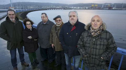 Miguel Ezquerro, Conchi Prego, Antonio Gómez, Fernando Rodríguez, Rogelio Ramos y Juan Devesa
