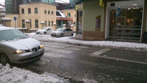 La nieve llega a Laviana