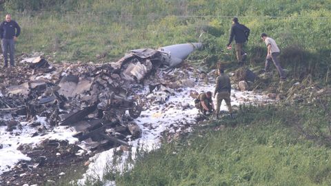 Avin F16 israel derribado durante la misin