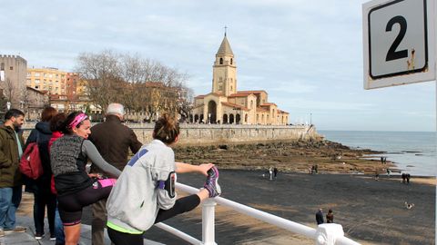 Vista de la mancha de carbón en San Lorenzo desde la Escalera 2