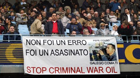 Condena al asesinato de José Couso el 15 de abril del 2004