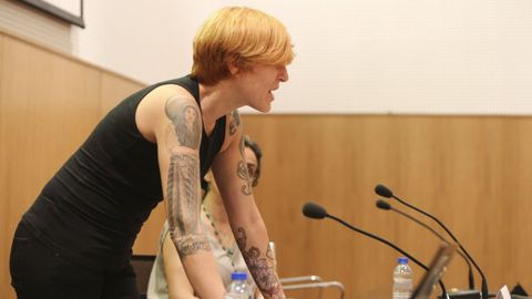 A cantante Ses, nunhas xornadas de normalización lingúística en Carballo