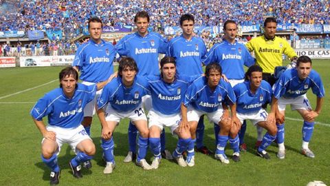 Juanchi Gonzalez Real Oviedo Avila playoff ascenso.Alineacin del Real Oviedo frente al vila en la promocin de 2005