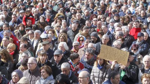 Dende o 22 de febreiro véñense producindo en toda España manifestacións reclamando pensións dignas, como esta do sábado en Ferrol
