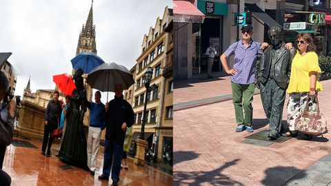 El tiempo en Asturias suele ser inestable pero los turistas se adaptan