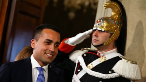El populista Di Maio en el Palacio del Quirinal
