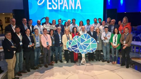 La delegacin asturiana en la convencin nacional del PP