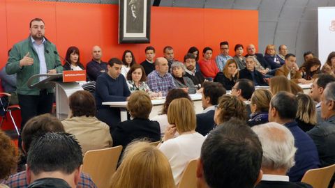 Adrin Barbn interviene ante el Comit Autonmico de la FSA-PSOE
