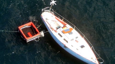 El navegante francs rescatado por el Helimer 203 de Salvamento Martimo