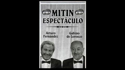 El cartel del espectculo de Gabino de Lorenzo y Arturo Fernndez