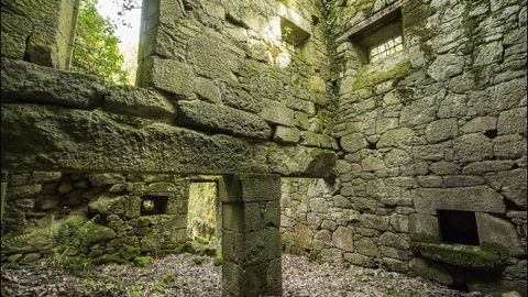 Una dependencia que sirvió como cocina en la antigua casa de postas