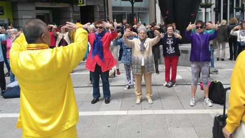 El sistema chino de cultivacin de cuerpo y mente Falun Dafa desembarca en Oviedo