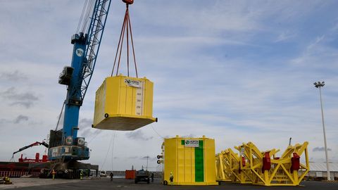 Descargas en el puerto de A Coruña