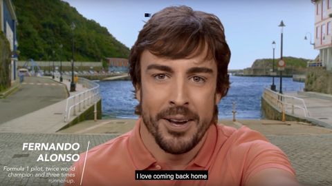 Fernando Alonso promociona Asturias en #SpainIn10sec