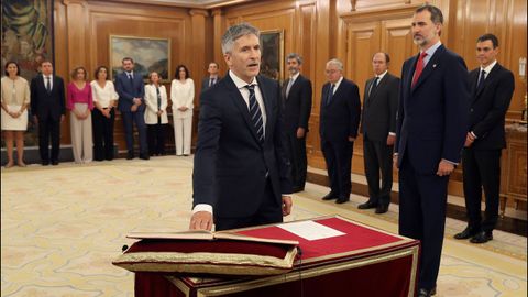 Fernando Grande-Marlaska promete su cargo como nuevo ministro del Interior