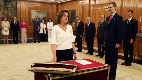 Teresa Ribera promete su cargo como nueva ministra de Transicin Ecolgica