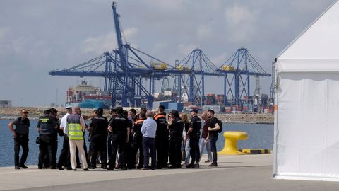 Preparando el dispositivo para la llegada del Aquarius al Puerto de Valencia