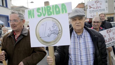 Manifestacin de jubilados a favor de unas pensiones dignas