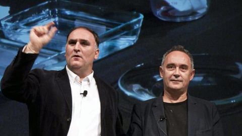 Los chefs José Andrés y Ferran Adriá