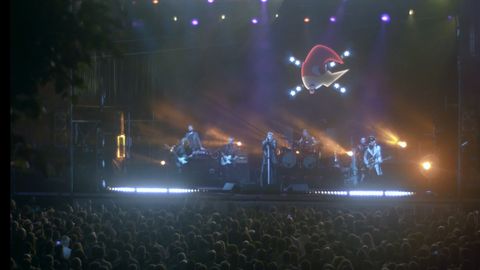 Loquillo durante su actuación en el festival Metrópoli de Gijón