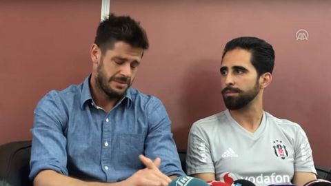 Fabricio despidiéndose del Besiktas