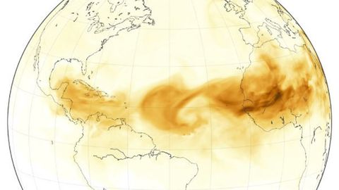 Las intrusiones de polvo del desierto al Atlántico están siendo frecuentes. El polvo evita el calentamiento del océano