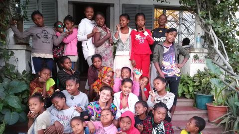 Sabela Eiria. Realizó su voluntariado en Madagascar, en donde pudo participar en múltiples programas