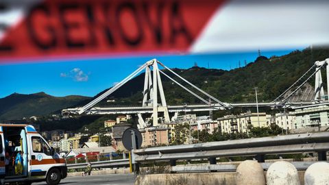 Derrumbe de un viaducto en Italia