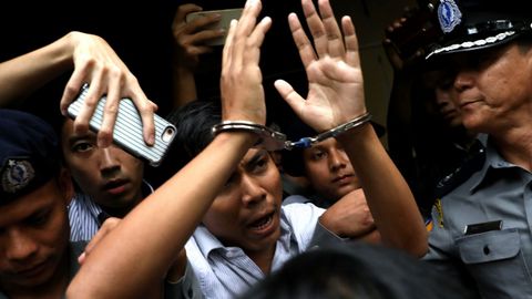 Kyaw Soe Oo, periodista de Reuters condenado en Birmania