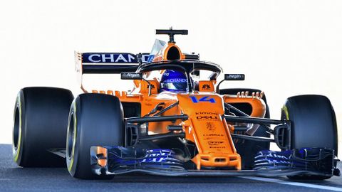 EL McLaren de Fernando Alonso, en Suzuka