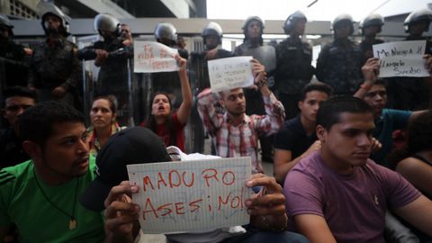 Protesatas por lo muerte del concejal venezolano