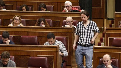 El lder de Podemos, durante la sesin de control al Gobierno celebrada el pasado 26 de septiembre