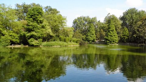 Uno de los estanques del parque de Isabel La Catlica en Gijn