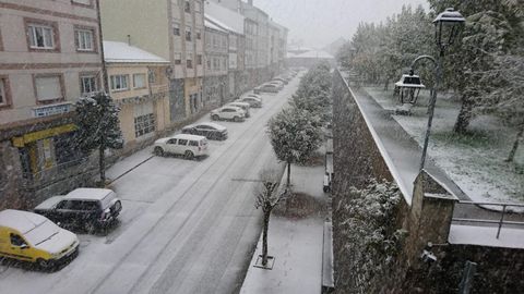 Nieve en A Fonsagrada el sábado 27