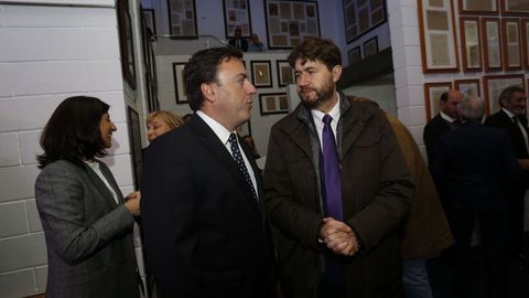 Valentín González Formoso, presidente de la Diputación, y Carlos Calvelo, alcalde de Arteixo