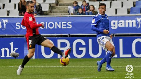 Sal Berjn en el Real Oviedo-Mallorca