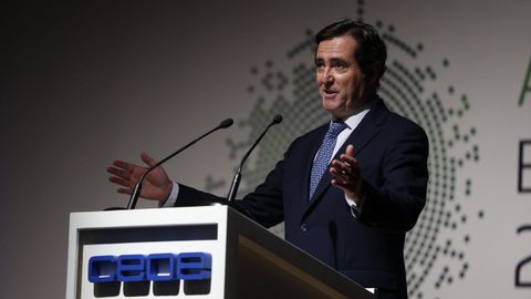 El presidente de la CEOE, Antonio Garamendi