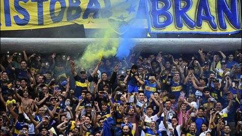 La Bombonera llena durante el último entrenamiento de Boca Juniors antes del partido de vuelta