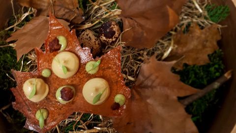 'Este otoño, perdiz', de A Catar, Escalerona de Oro en el XI Campeonato Gijón de Pinchos