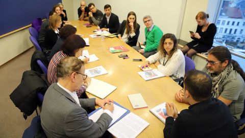 Reunión de los dos delegados de CSI en Vauste en Bruselas