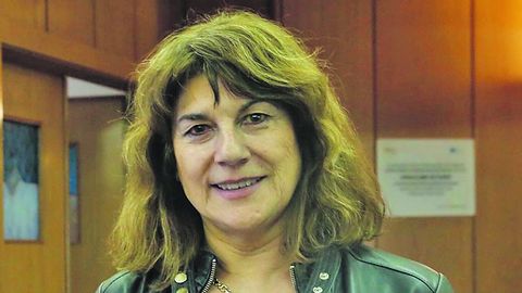 Beatriz González López-Valcárcel, en una conferencia en Ourense