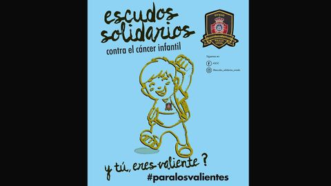 Cartel de la campaa de Escudos Solidarios
