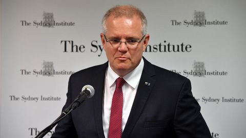 El primer ministro asutraliano Scott Morrison