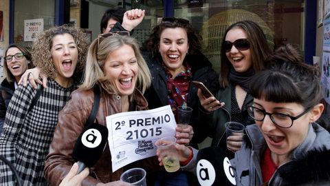 Esta administracin de loteras de Pedreguer fue agraciada con parte del segundo premio, el 21015