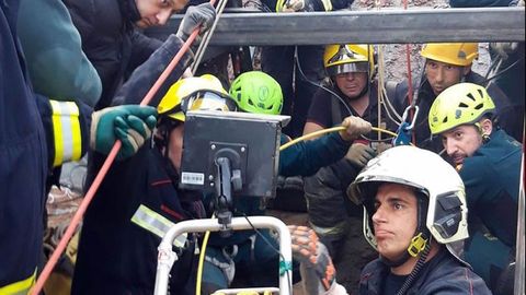Rescate de Julen, en Málaga, con la colaboración de la Brigada de Salvamento de Hunosa