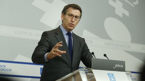 Rueda de prensa de Núñez Feijoo tras el Consello de la Xunta