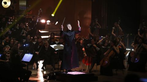 La Film Symphony Orchestra, dirigida por Constantino Martínez-Orts, en su concierto de A Coruña