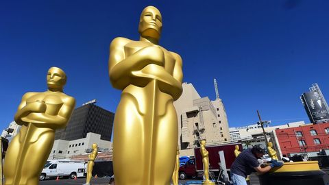 Imagen de archivo de la preparación de la gala de los Óscars