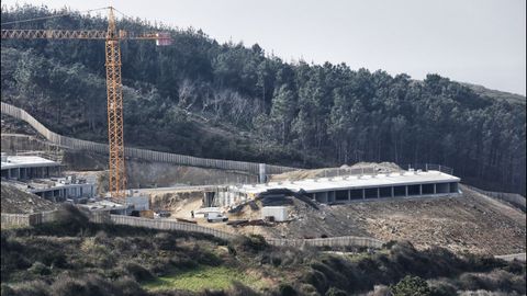 El Parador de Muxía durante sus obras en 2014