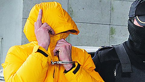 Uno de los detenidos, ayer